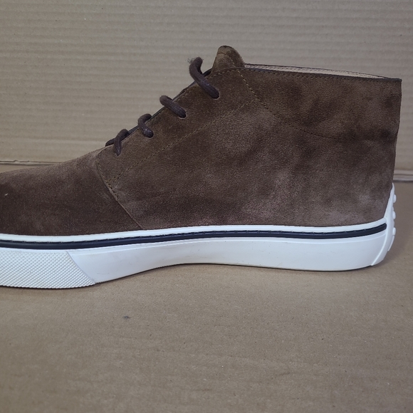 Tod's Suede Brown Desert Boot Sneaker  Casual Men Sz 12 - Picture 10 of 16